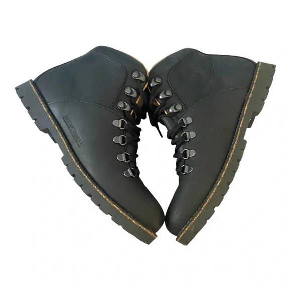 Birkenstock Jackson Boots Black Suede Lace Up Leather Sz 38 - Picture 5 of 10